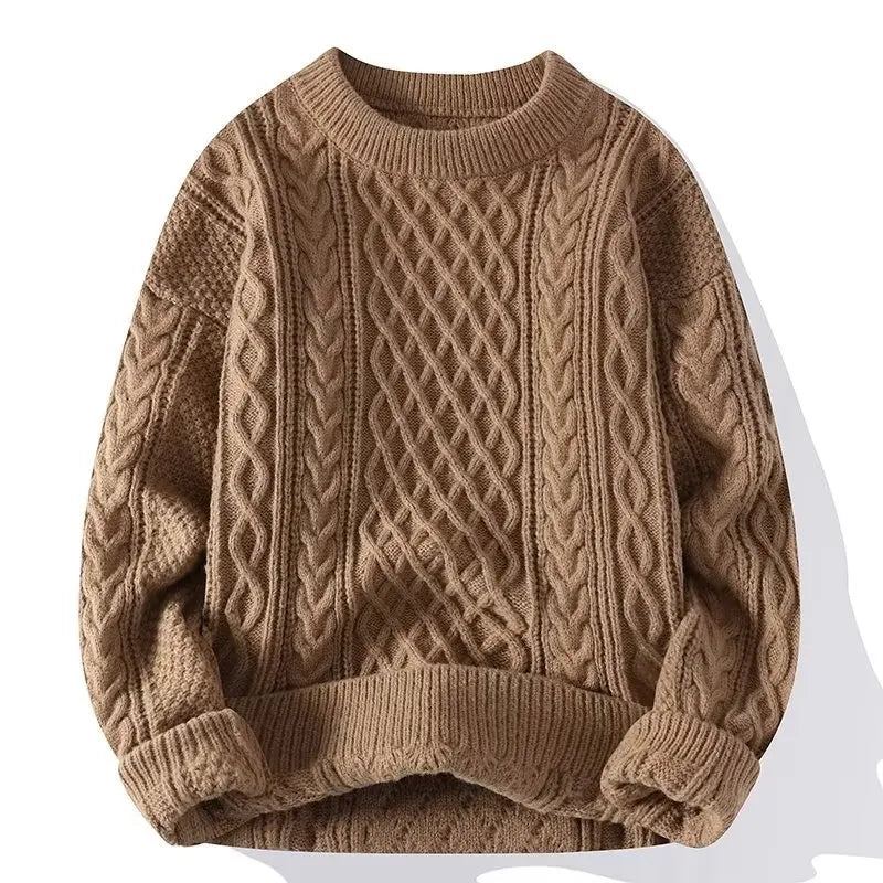 Men Korean Fashion Sweater Autumn Winter Warm Knitwear Pullovers Loose Casual Sweatshirts Knitted Jumper Streetwear Male Clothes