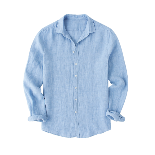 ESPARANO® Camisa de Lino Verano