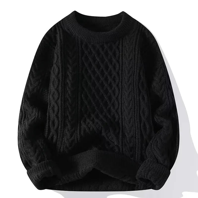 Men Korean Fashion Sweater Autumn Winter Warm Knitwear Pullovers Loose Casual Sweatshirts Knitted Jumper Streetwear Male Clothes